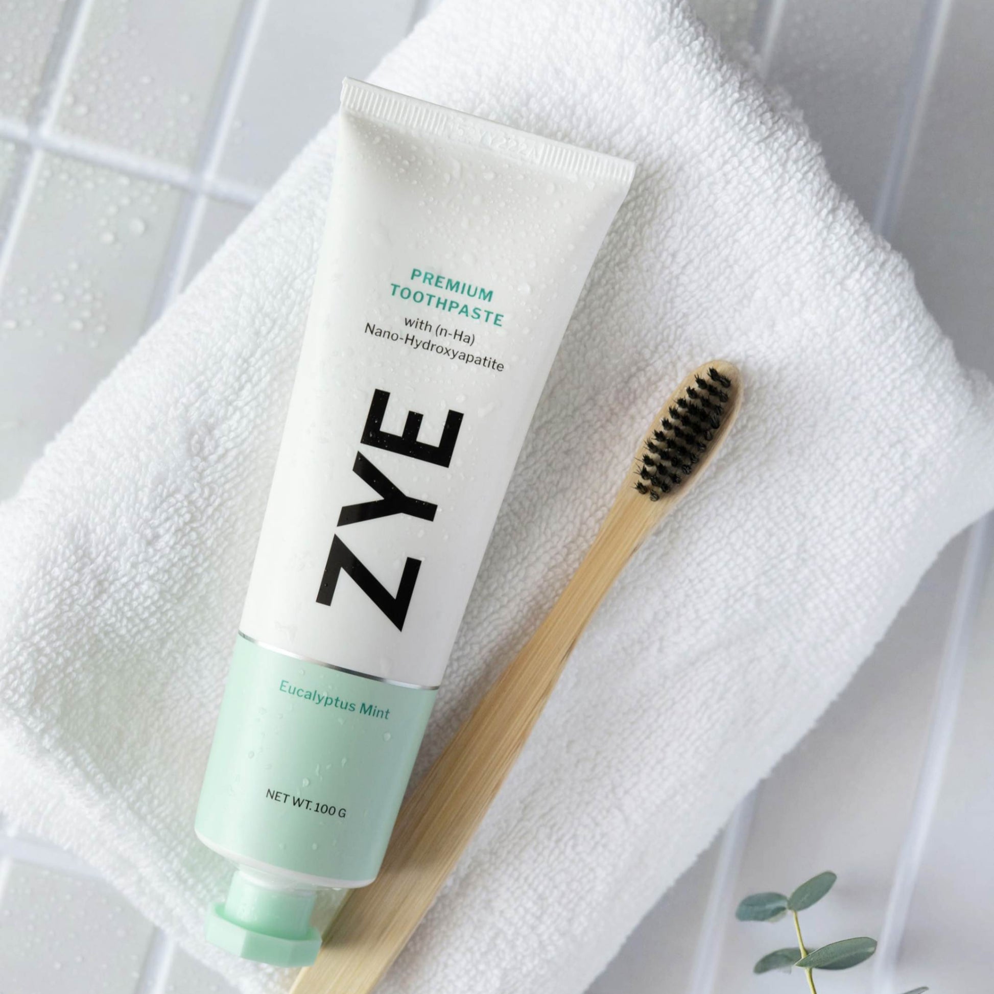 ZYE Premium Toothpaste with (n-Ha) Nano-Hydroxyapatite 100g with toothbrush
